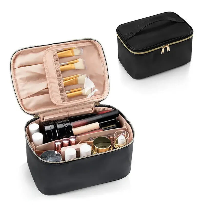 Large Capacity PU Waterproof Toiletry Storage Bag Women's Fashion Travel Portable Cosmetics Bag for Women Men
