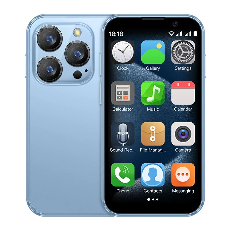 SOYES XS18 Pro Mini Smart Phone Android 8.1 Face ID 2GB RAM 16GB ROM Facial Recognition 3.0" Screen Dual SIM 3G Small Phone