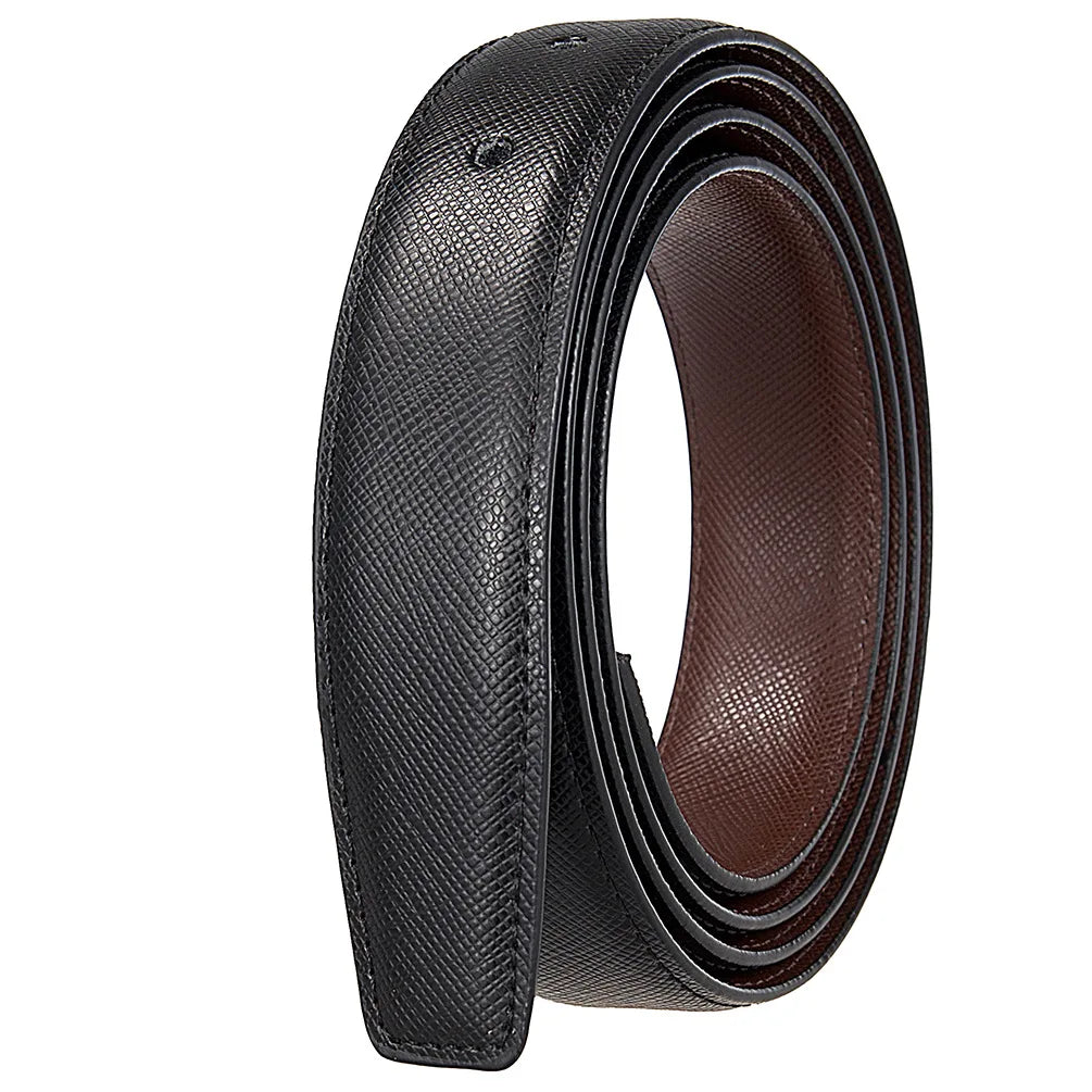 Luxury 2.8cm Width Holes Leather Belt Without Buckle For Men High Quality Cowhide Casual Business Belt No Buckles Head