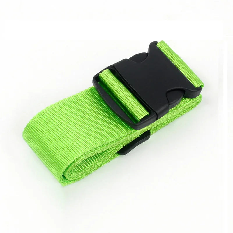 Straight Shaped Luggage Straps for Suitcase Polyester Luggage Belt with Adjustable Release Buckle Travel Accessory