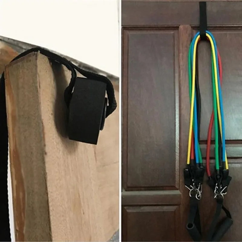1/2pcs Elastic Resistance Door Anchor Holder Bands Tube Doorway Sport Fitness Equipment for Effective Working-out Accessories