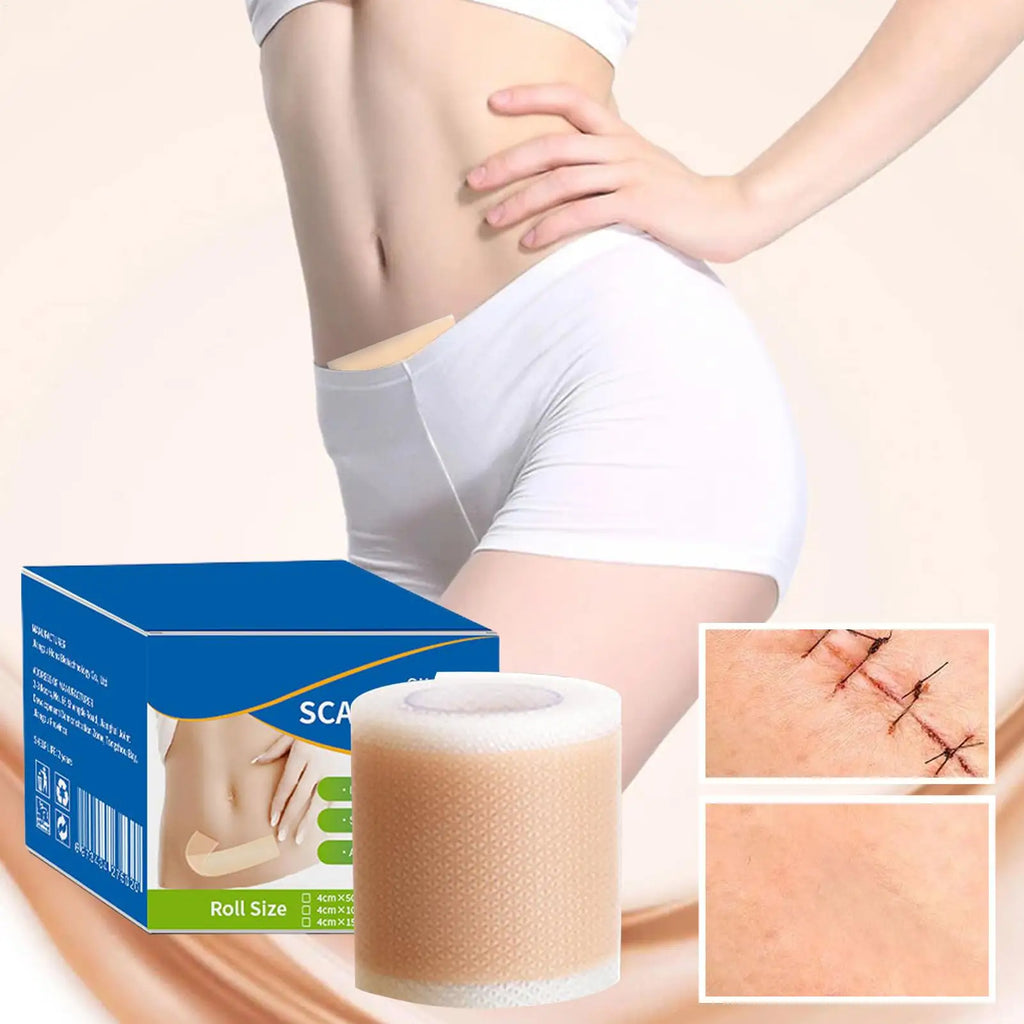 Painless Scar Repair Tape Silicone Scar Removal Strip Reusable Effective Skin Care Strips For Surgerys Burn Acne Scar