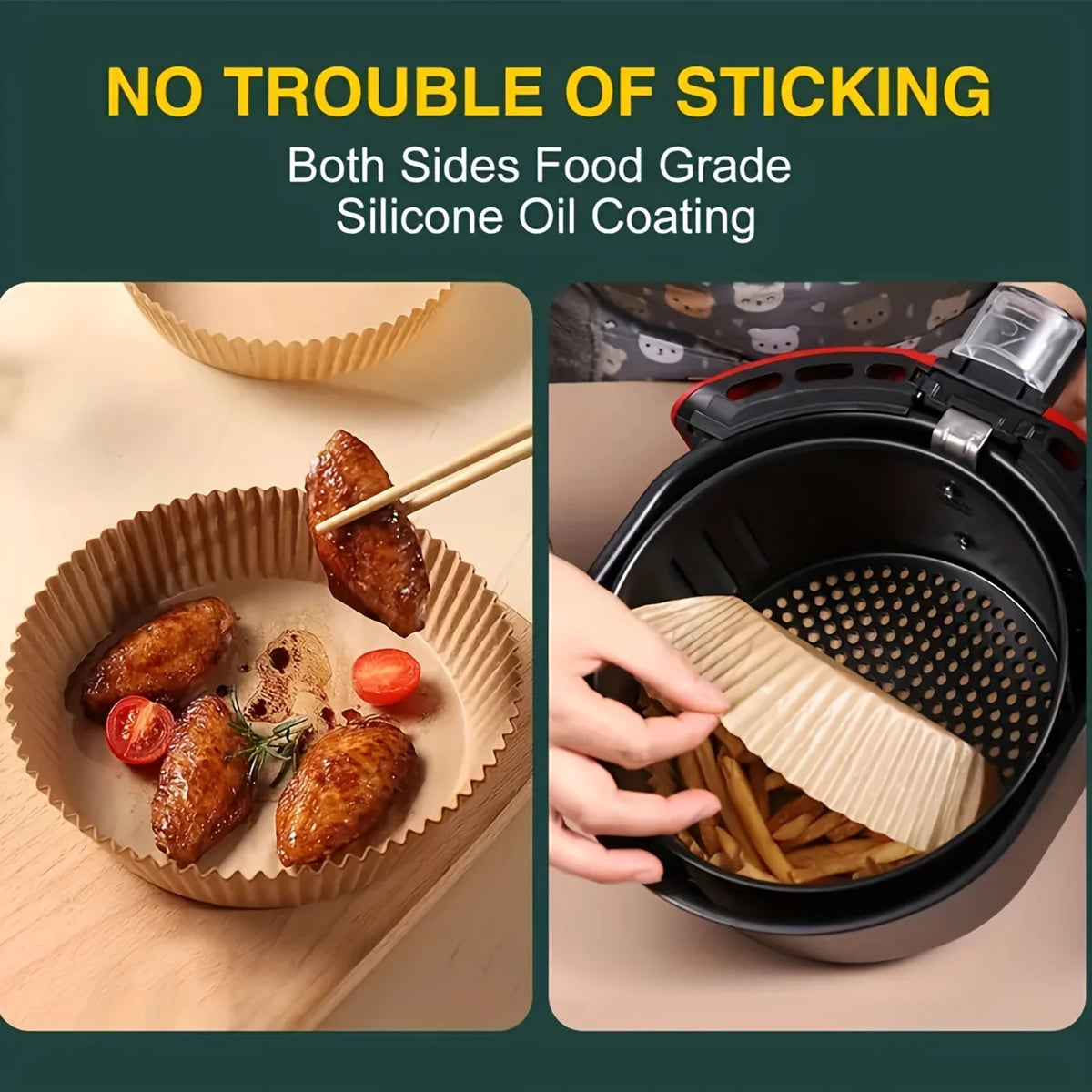 Airfryer Cooking Paper Aerogrill Parchment Paper Baking Tool Airfryer Accessories Air Fryer Paper Oven Liner Disposable Dishes