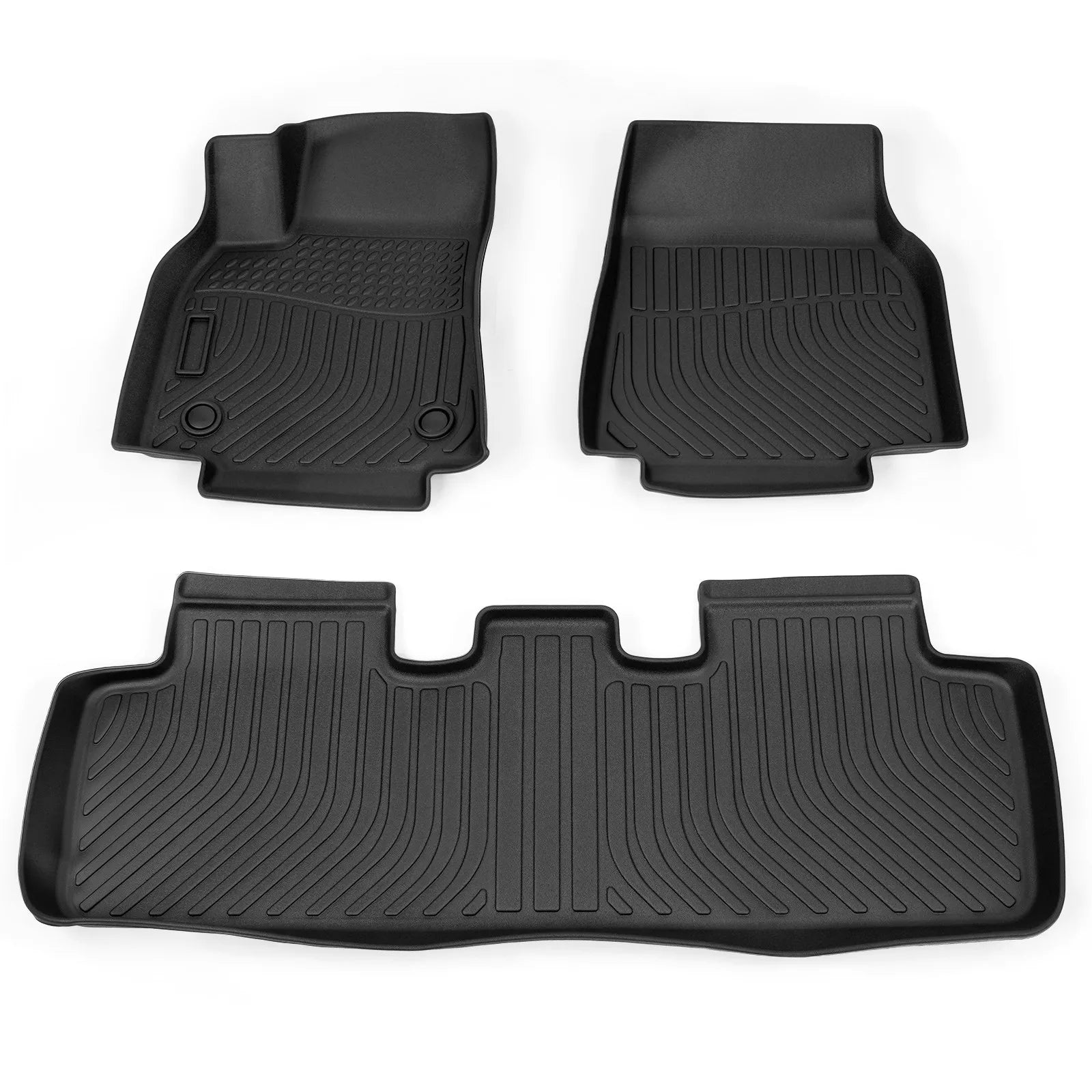 Car Floor Mats Black for 2015-2025 Ford F150 F-150 Super Crew Cab