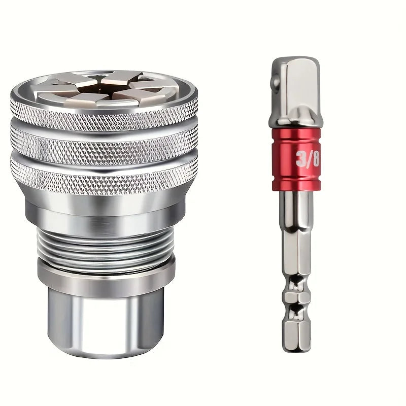 Universal Adjustable Socket Wrench, Suitable for Standard Metric 10-19mm, 3/8-Inch -3/4-Inch Ratchet Wrench