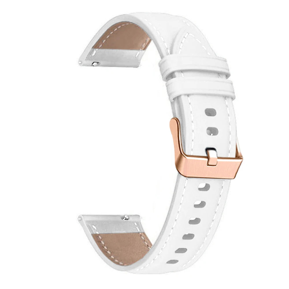 20mm Leather Watch Band For Huawei Watch GT 3/2 GT2 42mm GT3 Pro 43mm Strap Women Honor Magic 2 ES Smartwatch Wristband Bracelet