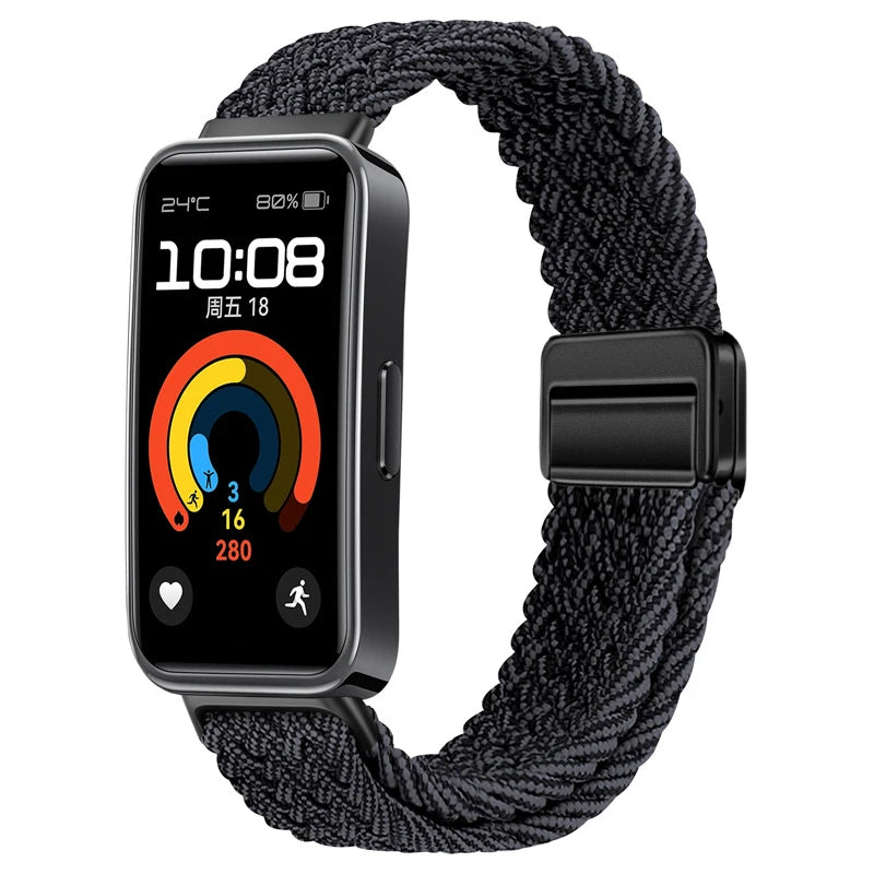 Sports Nylon Loop Strap for Huawei Band 11/11 Pro/10/9/8 Official Replacement Bracelet Belt Huawei Band 11 Wristband Accessories