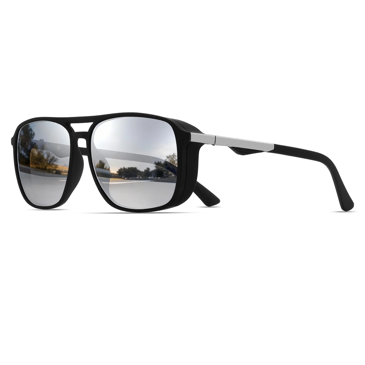 Classic Retro Square Frame Sports Goggles - Windproof & UV400 Protection, Unisex for Outdoor Adventures, Travel & Casual Wear