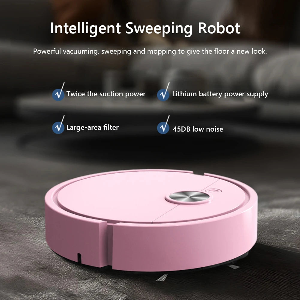 3 in 1 Sweeping Robot Vacuum Cleaner Mopping Smart Home USB Rechargeable Vacuum Mop Robot Sweep Floor Robot for Home Office