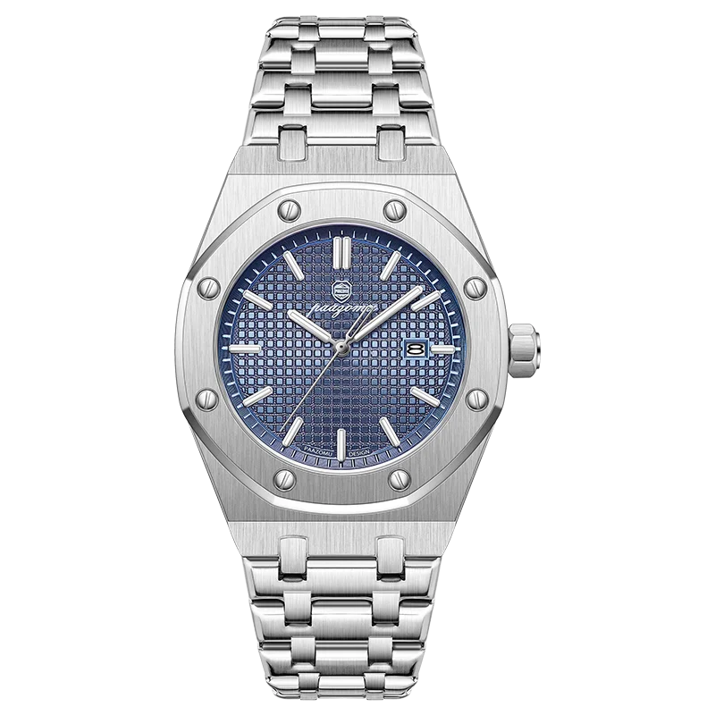 PAAZOMU Original Luxury Men's Watches Date Chronograph Stainless Steel Quartz Watch Waterproof Luminous Fashion Man Wristwatch