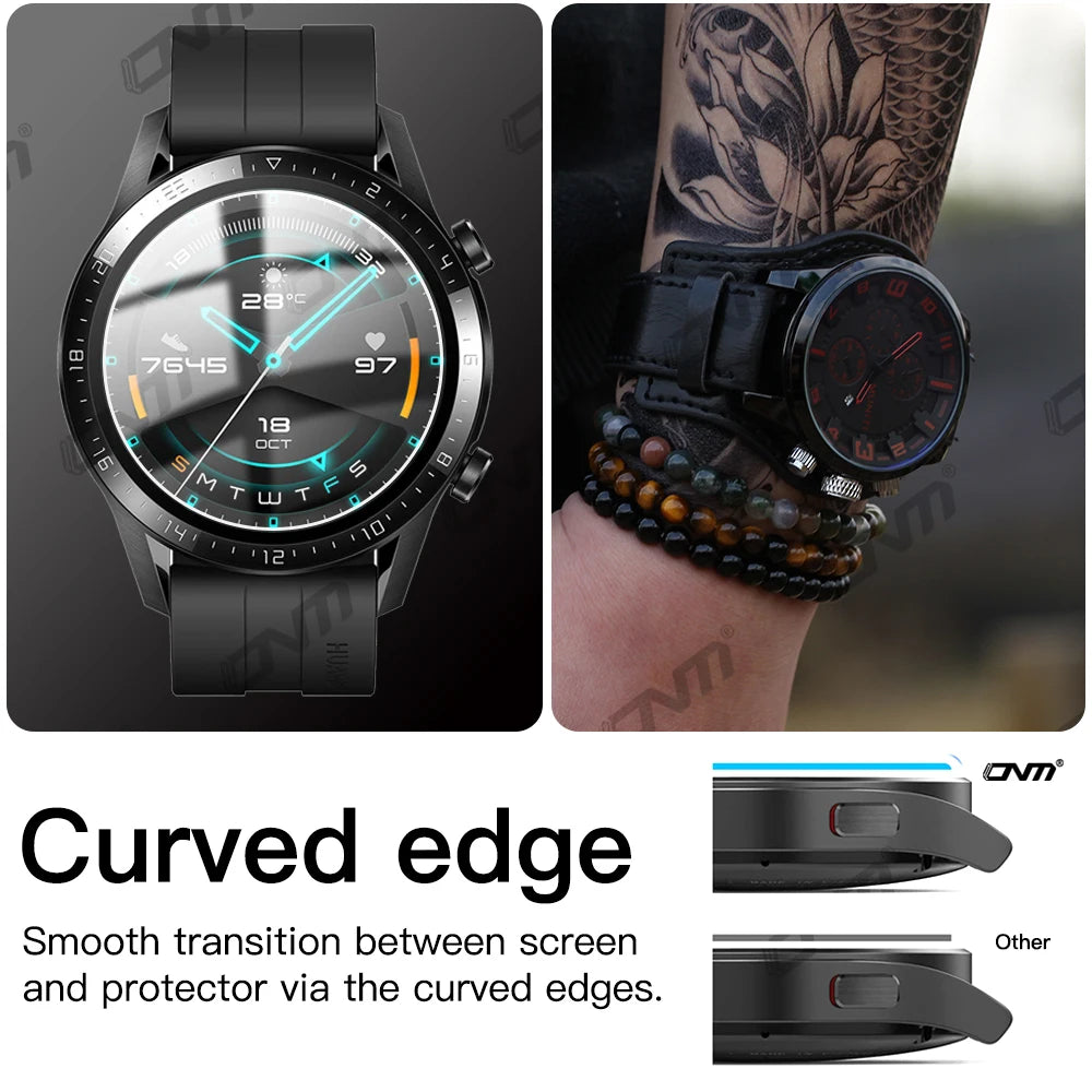 9H Premium Tempered Glass for Huawei Watch GT3 Pro GT2 46MM 43MM HD Screen Protector for Huawei GT 3 2 Runner Protective Film