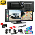 Large Car Screen Car Video DVD Player, 10.26 Inches Touch Screen, Supports Wireless to Mobile Phone, With Wireless Carplayer/For Android Atuo, It Has Music/Video Entertainment And Navigation Functions, Airplay, Mirror Link, L