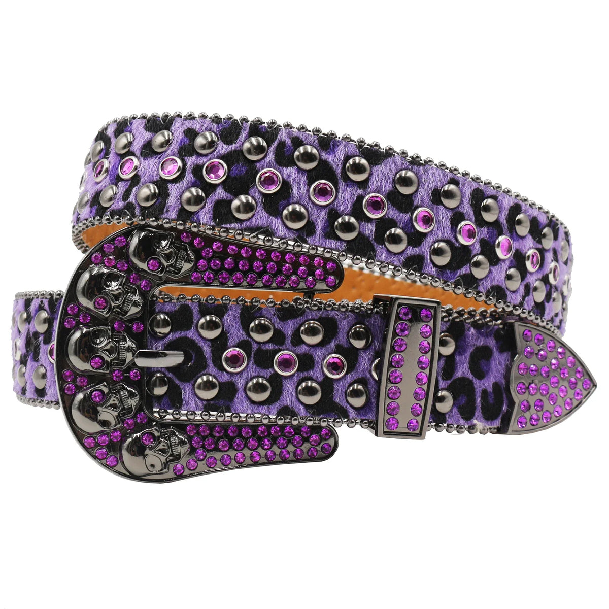 Hot Rhinestone Belts Studded Skull Lether Belts for Women Luxury Designer Brand Strap For Jeans Suppliers White Black