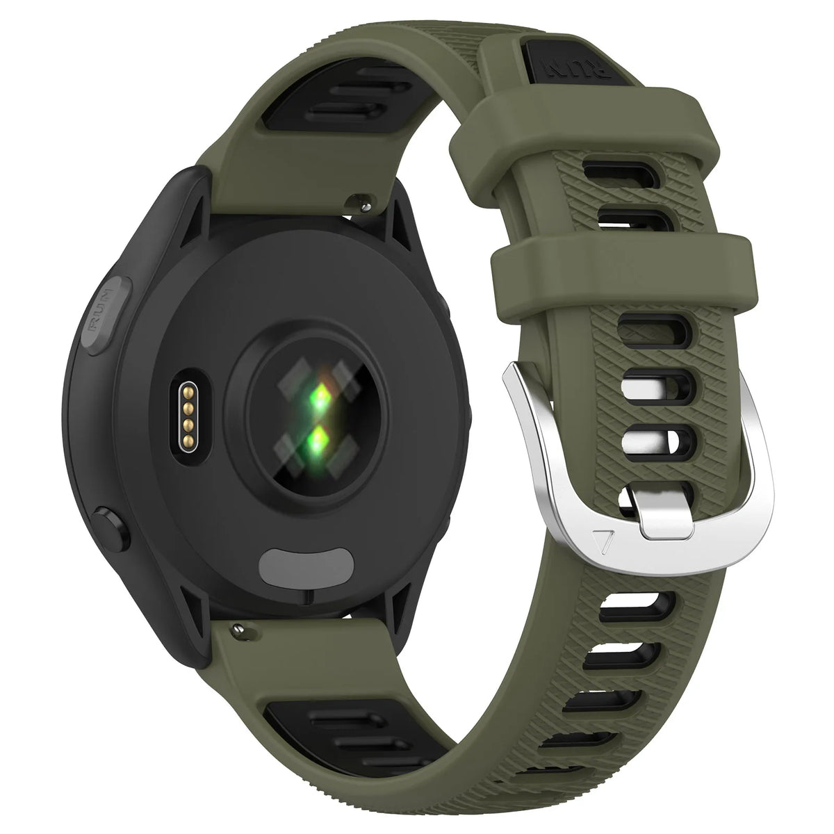 18mm 20mm 22mm Watch Band Silicone Strap For Garmin Forerunner 55 245 255 255S 265 265S/Vivoactive 3 4 4s /Venu Sq 2 2s Bracelet