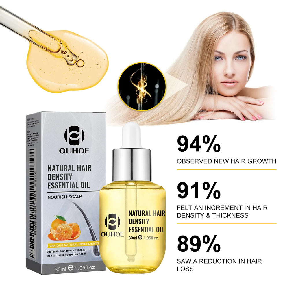 Hair Growth Essential Oil Treatment Seborrheic Alopecia Follicle Repairing Reduce Hairline Baldness Dense Growing Hairs Lotion