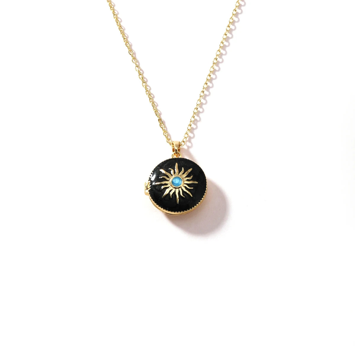 Vintage Enamel Heart Photo Locket Pendant Necklace for Women Minimalist Luxurious Non-Fading Stainless Steel Jewelry Accessory
