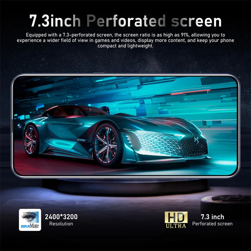 M7 Pro 12GB+512GB Smartphone 7.3inch 7800mAh 72+108MP Dual Android14 Cellphones Snapdragon8 gen3 SIM 5G Mobile phone AB22