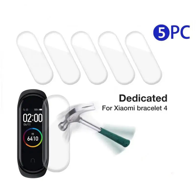 1/3/5PCS 500D Soft Hydrogel Film For Xiaomi Mi Band 8 7 6 5 4 3 Protective Film Xiaomi MiBand 8 7 6 5 Smart Wristband Not Glass