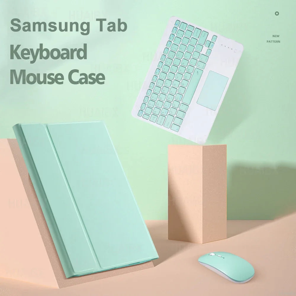 For Galaxy Tab S6 Lite 10.4 Inch Case with Keyboard, Detachable Keyboard Cover for Samsung Tab S6 Lite SM-P610 P613 P615 P619