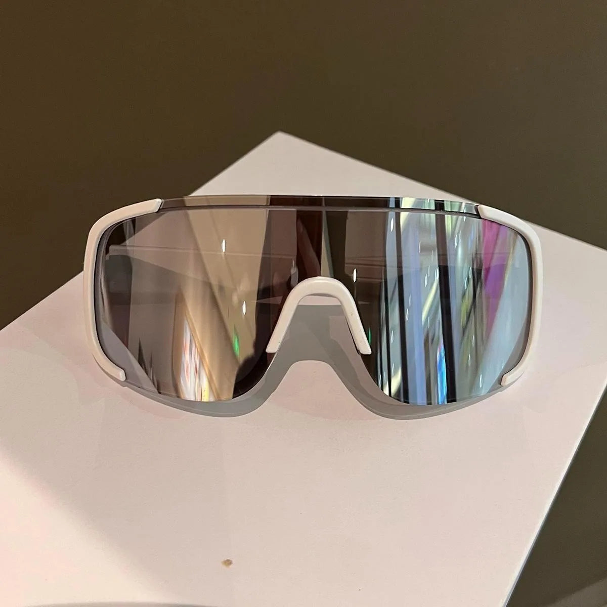 Cycling Sunglasses Anti-Ultraviole Hiking Climbing UV400 Shades Goggles Large Frame Oversized Hiking Climbing Eyewear