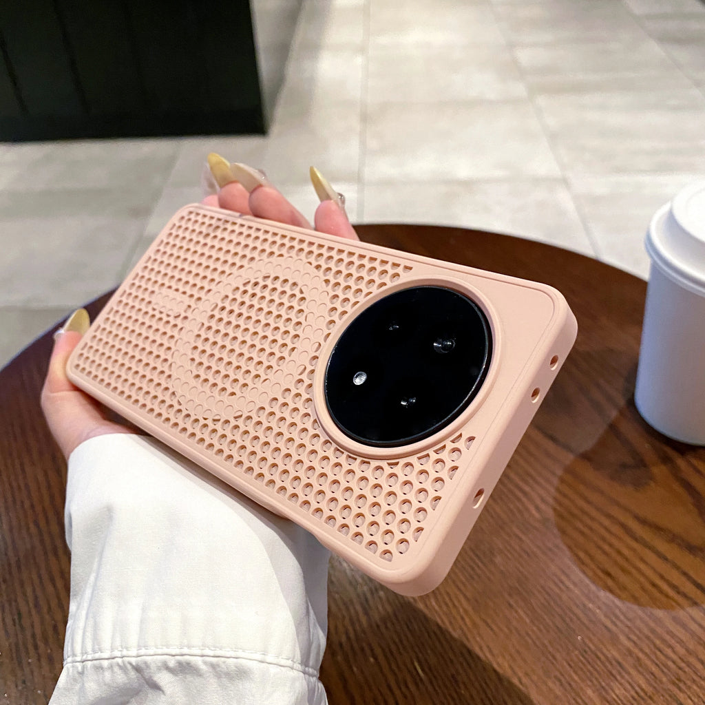 For Magsafe Magnetic Honeycomb Holes Heat Dissipation Case for OnePlus 13 12 Ace5 Ace3 Pro Mesh Cooling PC Wireless Charge Cover