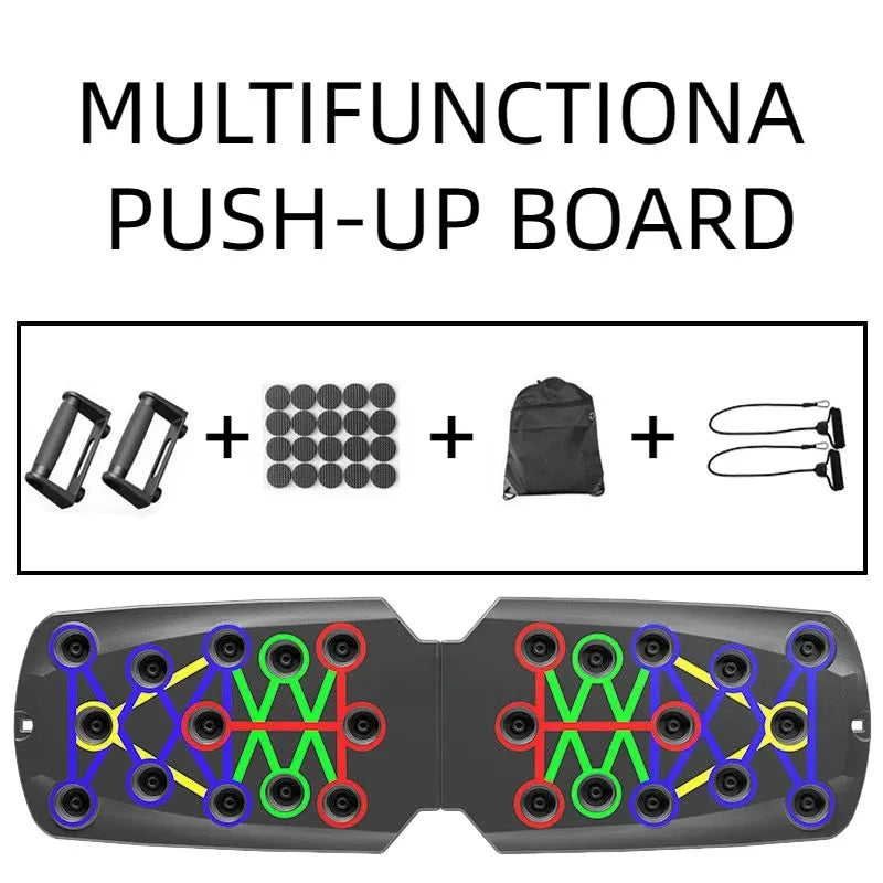 Portable Multifunctional Push-up Board - Fitness and Muscle Training Device Home Workout Set Foldable Push Up Bar Resistance