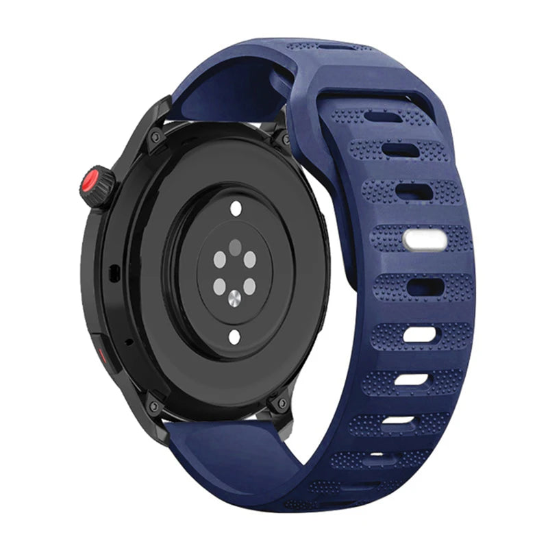 22mm 20mm Silicone Band For Huawei Watch 5/4/3/GT3-4-5-6 Pro 46mm Amazfit GTR 4/GTS 4 Breathable Belt Galaxy Watch 7/6/5/4 strap