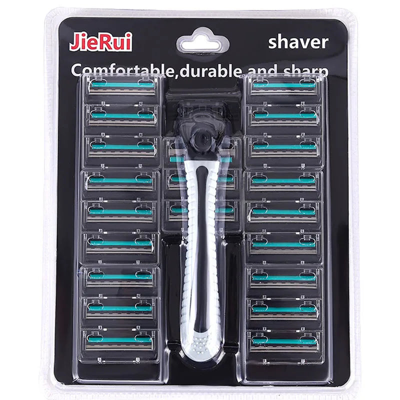 Multiple Blade Heads Can Be Replaced with Two Layers of Old Manual Shaver Shaver Disposable Manual Shaver Razors for Shaving Men