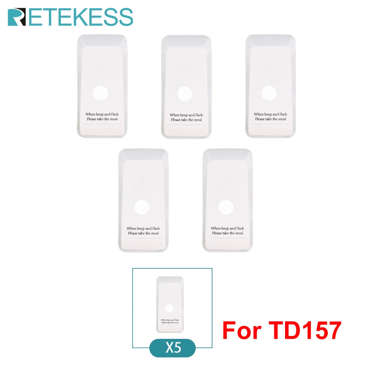RETEKESS TD157 Restaurant Pager System Pagers 984ft Long Range Beepers for Food Truck Bars  Food Court No Vibration Mode
