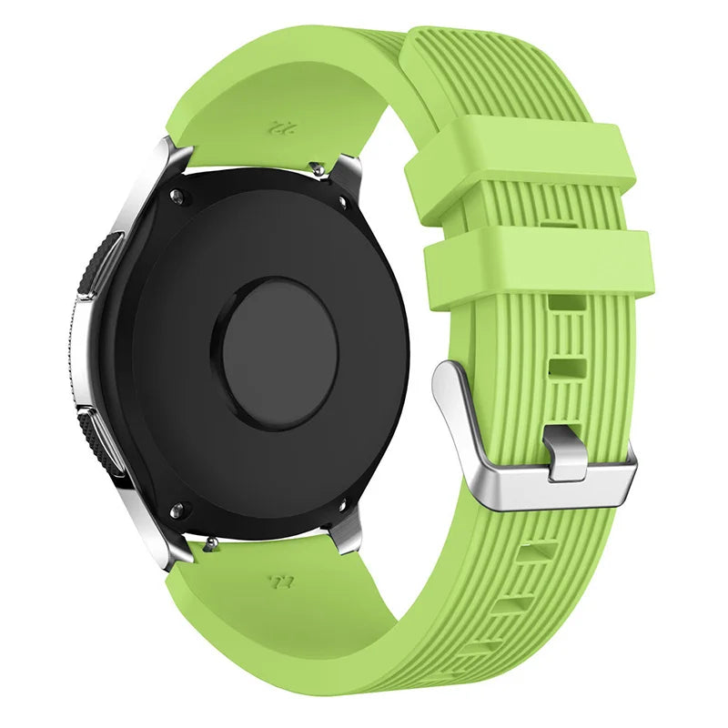 20mm 22mm Silicone Watch Strap Compatible for Samsung 46mm/Galaxy Watch3 45mm/Gear S3 Frontier, Sports Watch Band for Huawei
