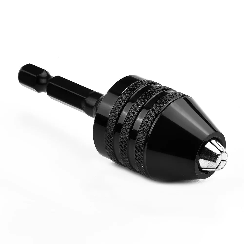 0.3-8mm Mini Keyless Drill Chuck Self-Tighten Electric Drill Bits Collet Fixture Tools 1/4 inch Hex Shank Quick Change Converter