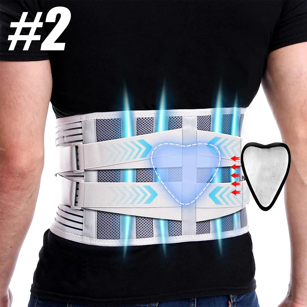 Back Support Belt for Back Pain Relief with Lumbar Pad, Lower Back Brace for Men Women, Anti-skid Lumbar Support for Sciatica