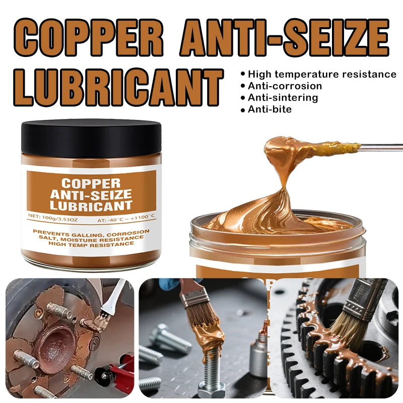 100ml Copper Grease Anti Seize Copper Thread Grease Anti Bite Agent Automotive Maintenance Repair Tool ﻿For Car Brake