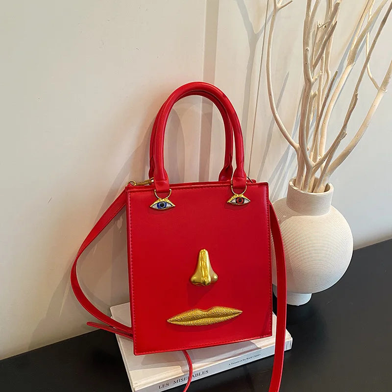 Jewelry Eyes Face Bags for Women Handbags Harajuku Box Shoulder Bag Funny Purses for Women Party Evening Bag NEW Crossbody Bags