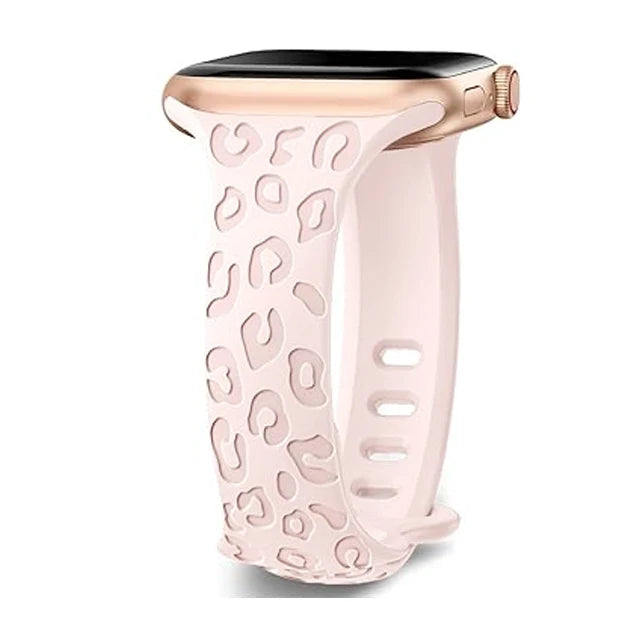 Slim Strap For Apple Watch Band 40mm 41mm 42mm 38mm 46 44mm 45mm Engraved Silicone bracelet Correa Series 11 10 8 7 6 9 5 4 3 SE