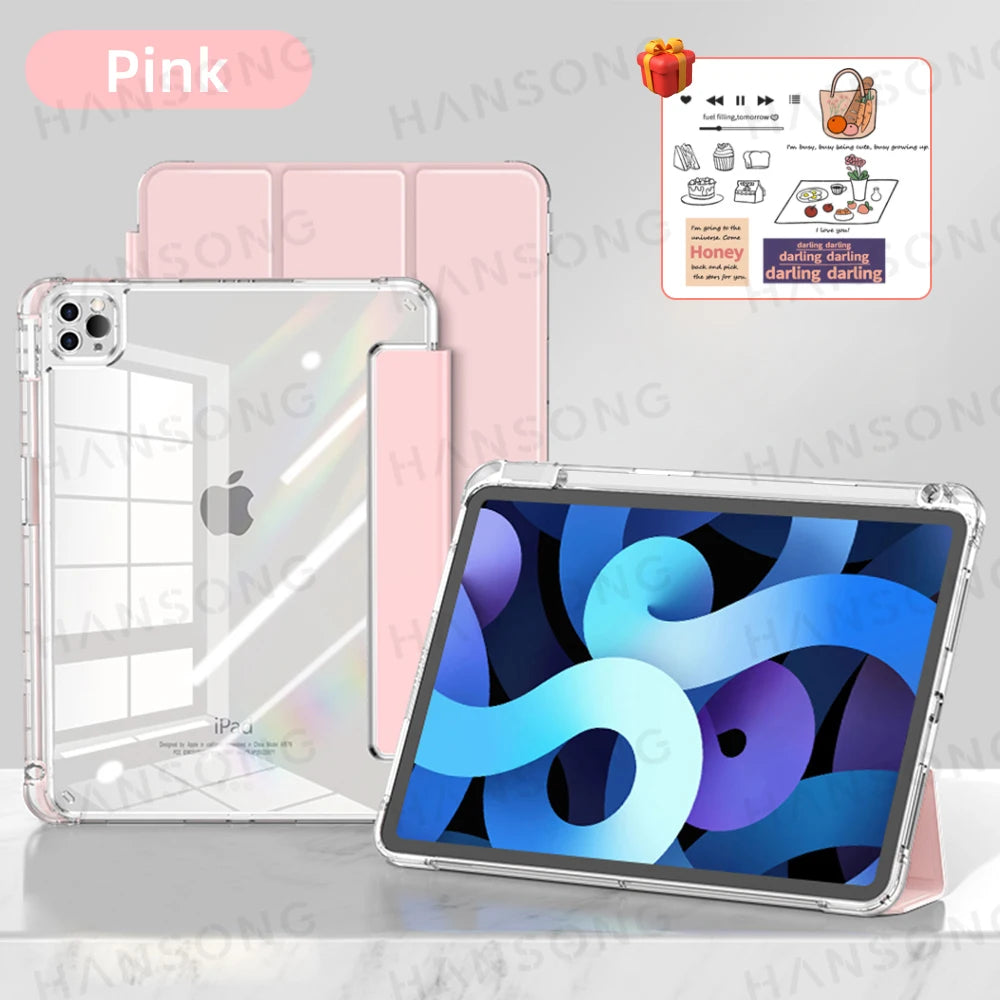 For iPad A16 11th Case For Air 11 M3 M4 Air 13 M4 10th Gen 10.9 7 8 9th 10.2 Air4 5 Pro 11 12.9 13 M4 M5 5 6th 9.7 Mini6 7 Cover