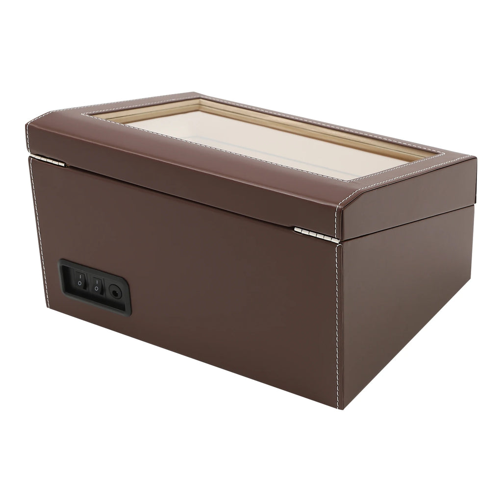 4+6 Watch Winder Automatic Watches Shaker PU Leather Mechanical Watch Box Watch Jewelry Display Box Storage Case