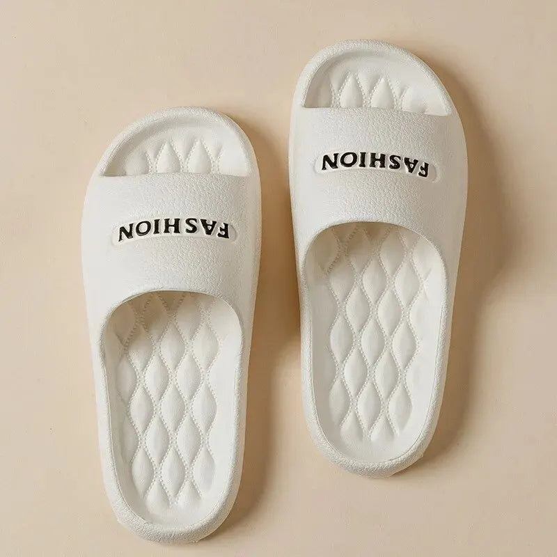 Fashion Summer Eva Slippers Summer Women Thick Soles Non-slip Home Indoor Outdoor Couple Slippers Bath Flip Flops