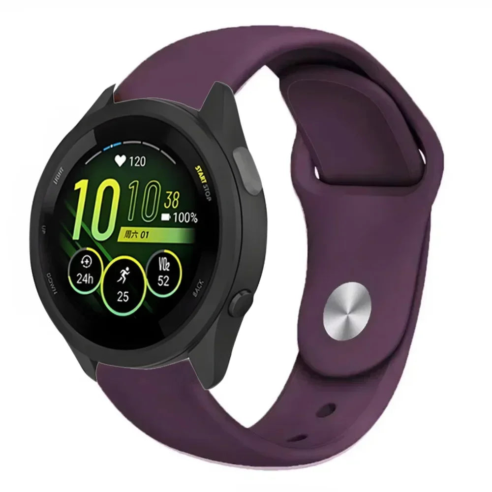 18/20/22mm Soft Silicone Strap For Gramin Forerunner 55 165 645 965 255/265 bracelet Accessories Wristband Garmin Venu 3S Correa
