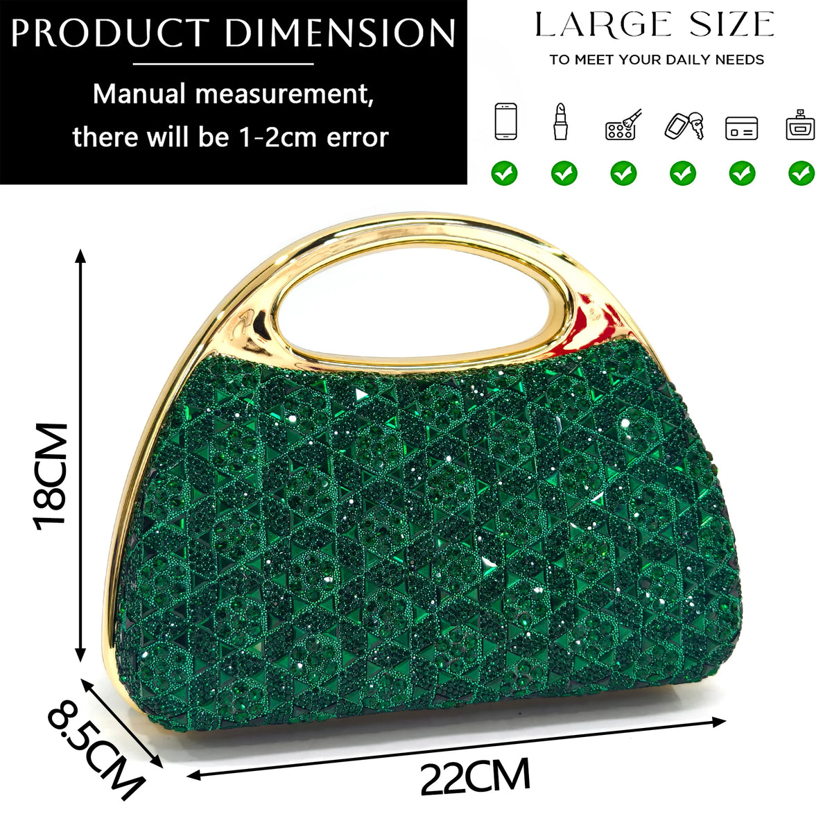 Chic Green Rhinestone Peep-Toe High Heel Sandals and Elegant Matching Bag Set for Women's Parties and Weddings - Italian Design