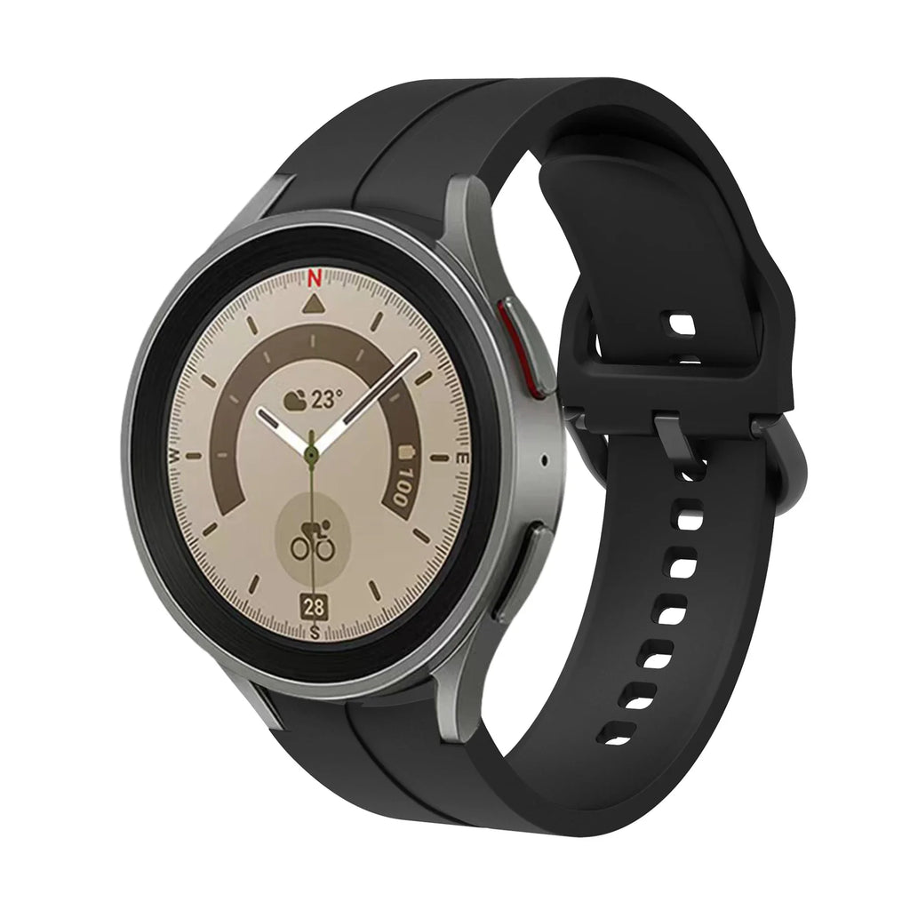 No Gap Silicone Strap For Samsung Galaxy Watch 6/4 Classic 47mm/43mm 5 Pro 45mm Bracelet Band For Galaxy Watch 7/6/5/4 40mm 42mm