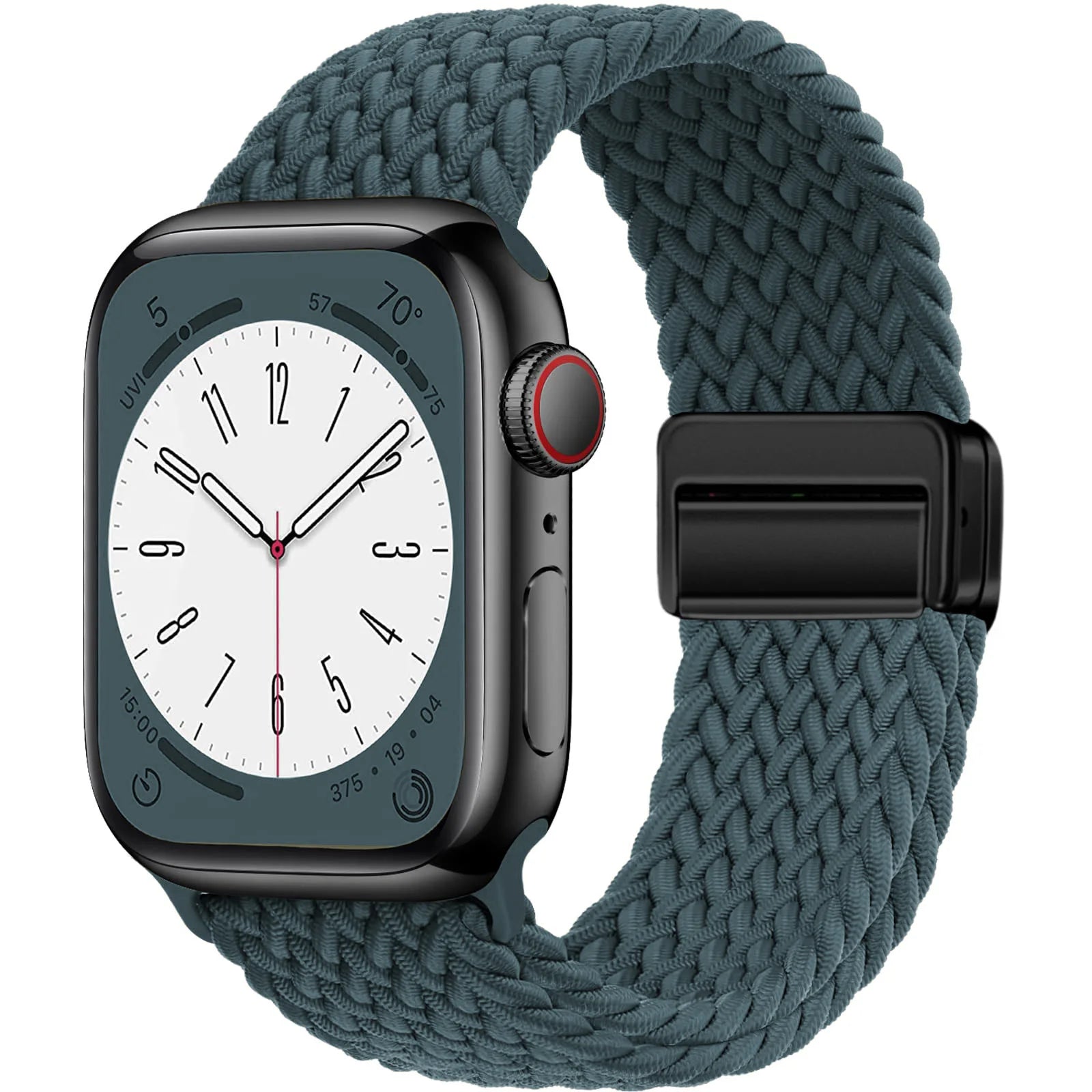 Nylon Strap For Apple Watch Band Ultra 44mm 40mm 45mm 49mm 41mm 44 mm magnetic buckle Braided Bracelet iWatch series 10 9 se 7 8