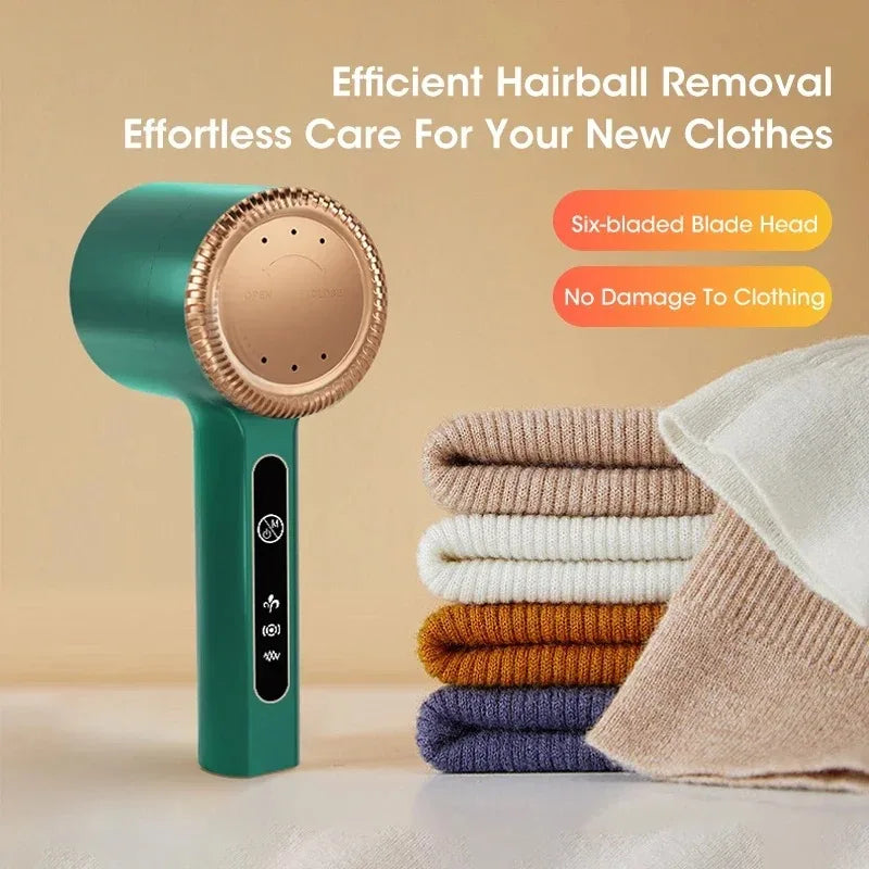 Portable Electric Lint Remover USB Rechargeable Hair Ball Trimmer Fuzz Remover for Sweater Cardigan Clothes