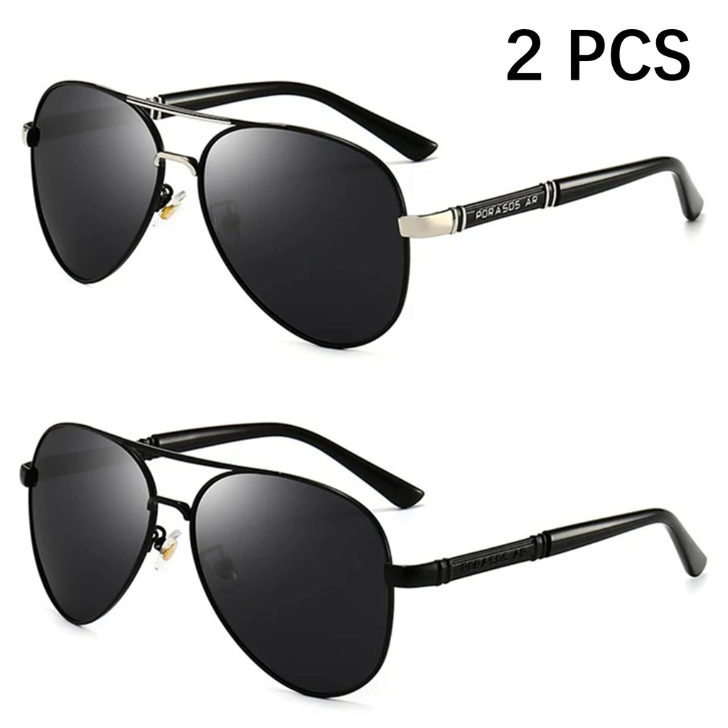 Men's Polarized Sunglasses Aviator Sunglasses For Men Women Metal Frame Glasses for Traveling Surfing Driving Fishing UV400