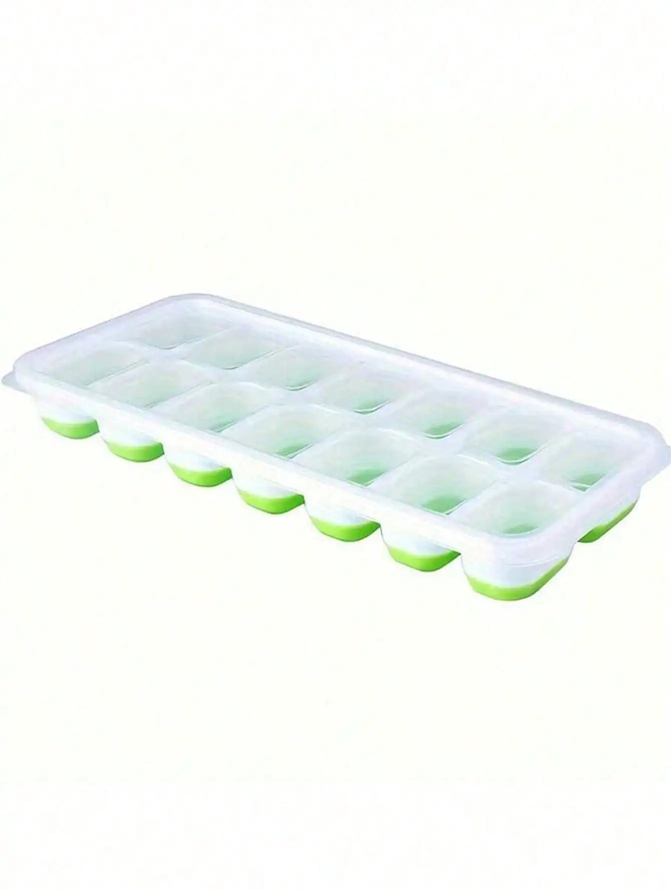 1/2/4pcs Silicone Ice Cube Trays, Easy Release & Flexible, 14-Cavity 4-Color Mixed With Anti-Spill Removable Lids, Stackable With Lid, Kitchen Accessories, Small Kitchen Tools