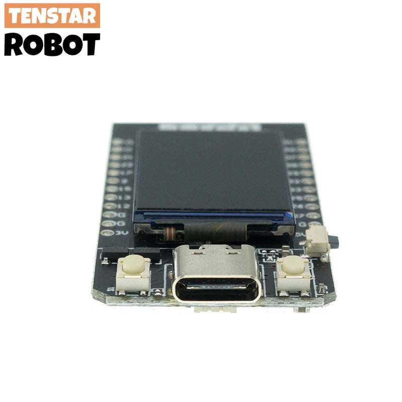 TENSTAR T-Display ESP32-D0WD CH9102 Chip 16MB WiFi And Bluetooth-Compatible Module Development Board 1.14 Inch LCD Control