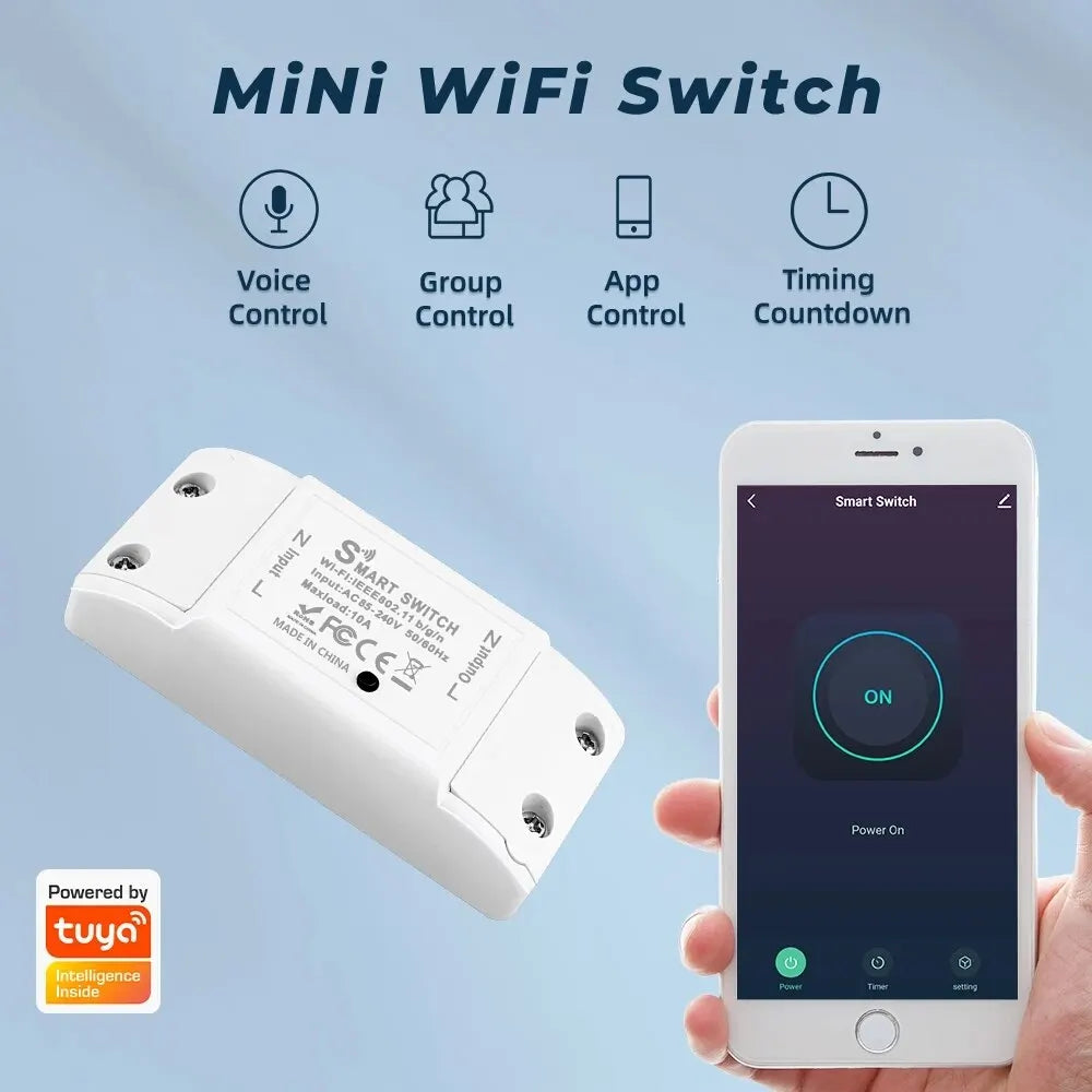 WIFI Switch Smart Home Automation Relay Module Work With Tuya appAlexa Timing Switch Smartlife APP Wireless Remote Control Relay