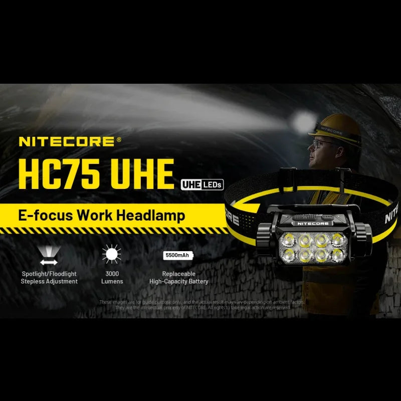 NITECORE HC75 UHE  Headlamp