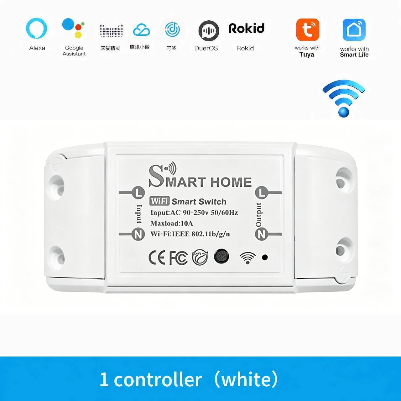 WIFI Switch Smart Home Automation Relay Module Work With Tuya appAlexa Timing Switch Smartlife APP Wireless Remote Control Relay