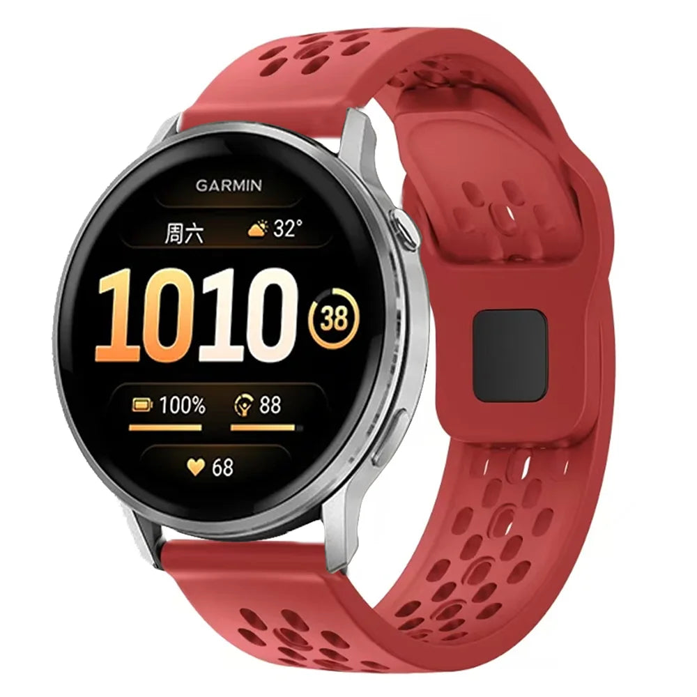 18/20/22mm Silicone Strap for Garmin Venu 4 45/41mm Venu 3 3s Sq 2 Plus Forerunner 170 70 570 265 255 Bracelet Active 6 5 Correa